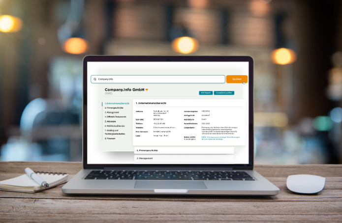 Company.info Portal — Unternehmensübersicht im neuen Design